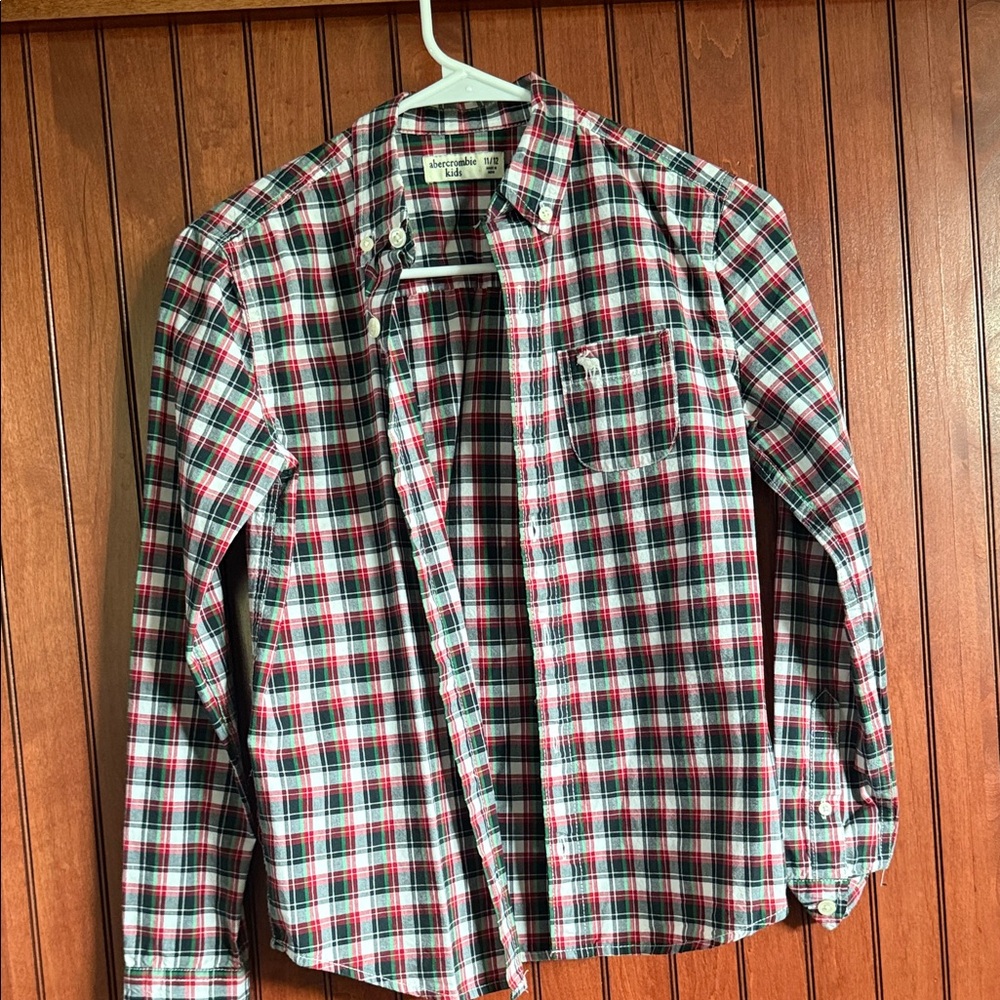 Kids Plaid Button-Down Shirt